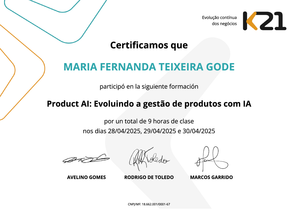 Certificado K21